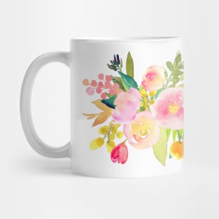 Floral Watercolor, Spring Bouquet Mug